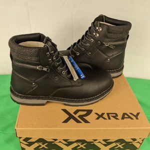 XRAY Hiker Work Lace up Boot Shoes Black Water Resistant Cushion Men’s Size 11